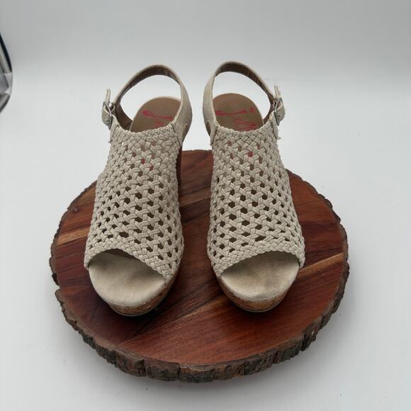 Jellypop Shoes - Jelly Pop Womens Adelie Wedge Sandals Size 8. Boho Cottagecore Peasant